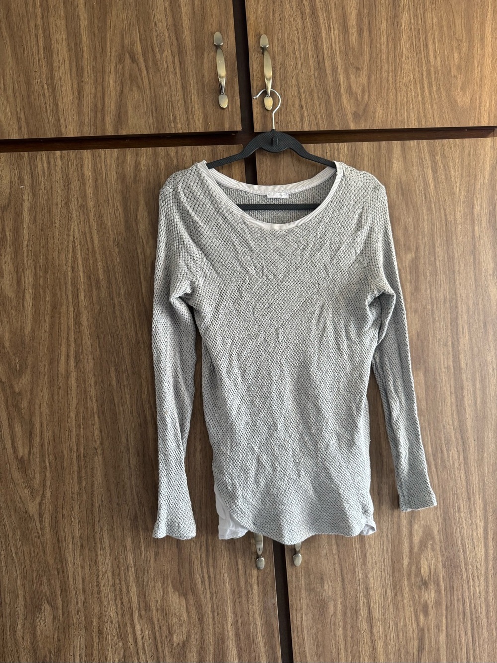 Zara B/W Collection Layered Knit Pullover
